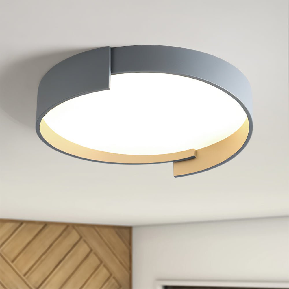 Modern Circular Round LED Flush Mount Ceiling Light - LightfixturesUAE