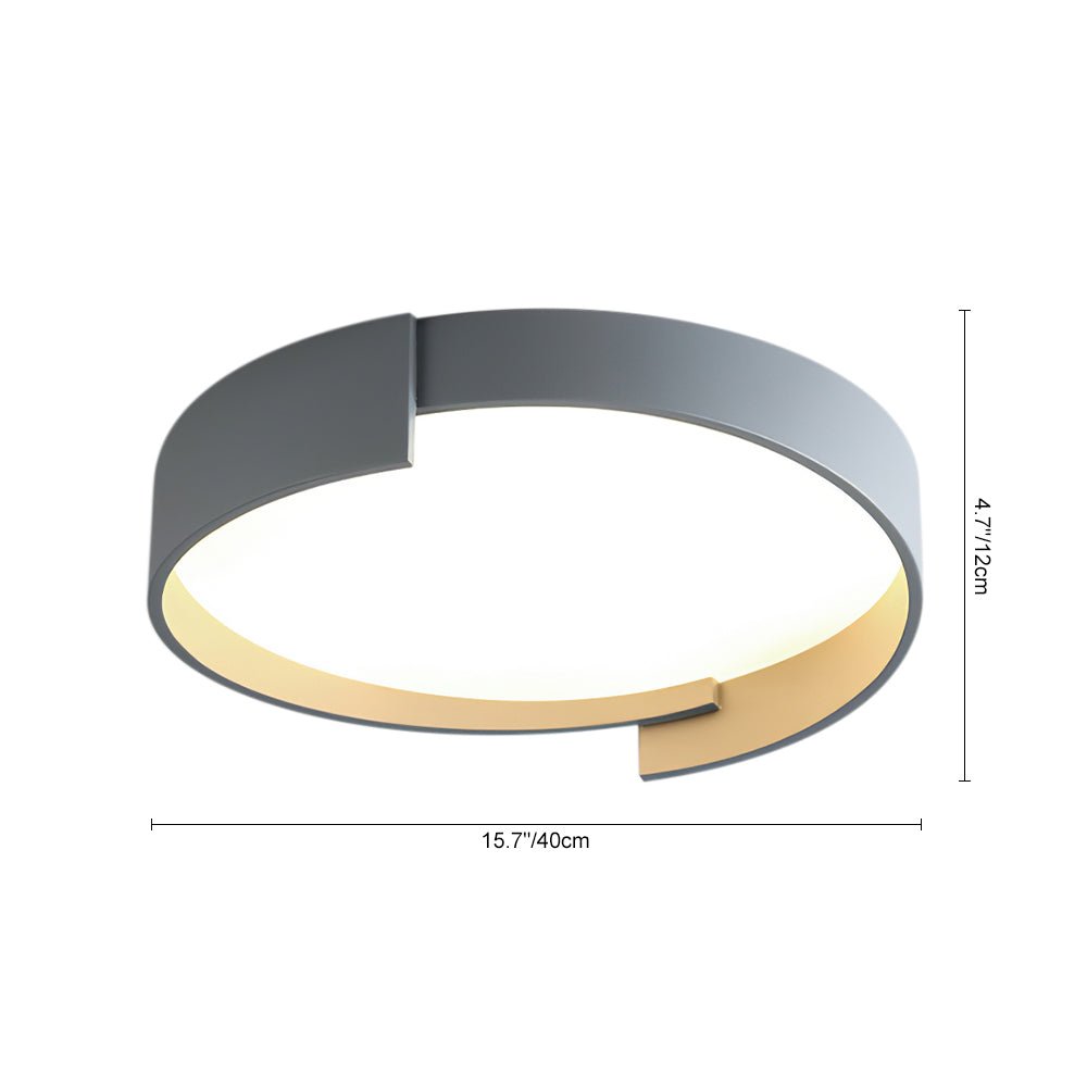Modern Circular Round LED Flush Mount Ceiling Light - LightfixturesUAE