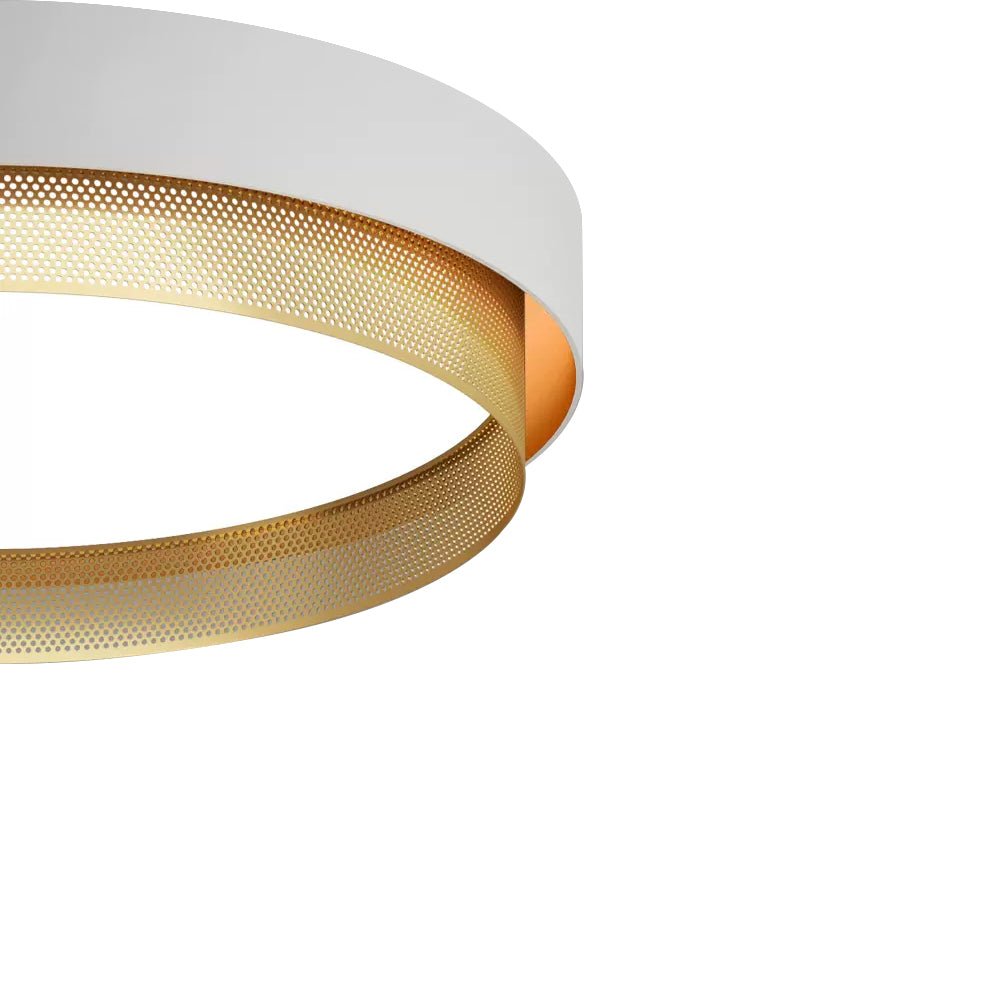 Modern Circular Round LED Hollow Flush Mount Ceiling Light - LightfixturesUAE
