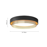 Modern Circular Round LED Hollow Flush Mount Ceiling Light - LightfixturesUAE