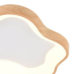 Modern Cloud Wood Grain LED Ceiling Light - LightfixturesUAE