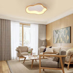 Modern Cloud Wood Grain LED Ceiling Light - LightfixturesUAE