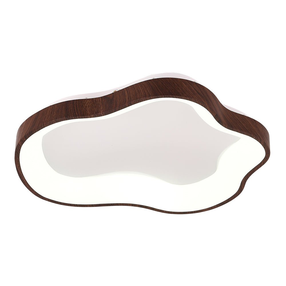 Modern Cloud Wood Grain LED Ceiling Light - LightfixturesUAE