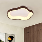 Modern Cloud Wood Grain LED Ceiling Light - LightfixturesUAE