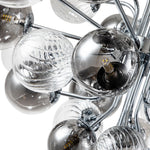 Modern Cluster 8/18 - Light Glass Globes Grape Chandelier - LightfixturesUAE