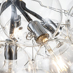Modern Cluster Bubble Clear Glass Chandelier - LightfixturesUAE