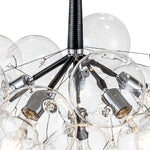 Modern Cluster Bubble Clear Glass Chandelier - LightfixturesUAE
