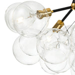 Modern Cluster Glass Bubble Semi Flush Mount Ceiling Light - LightfixturesUAE