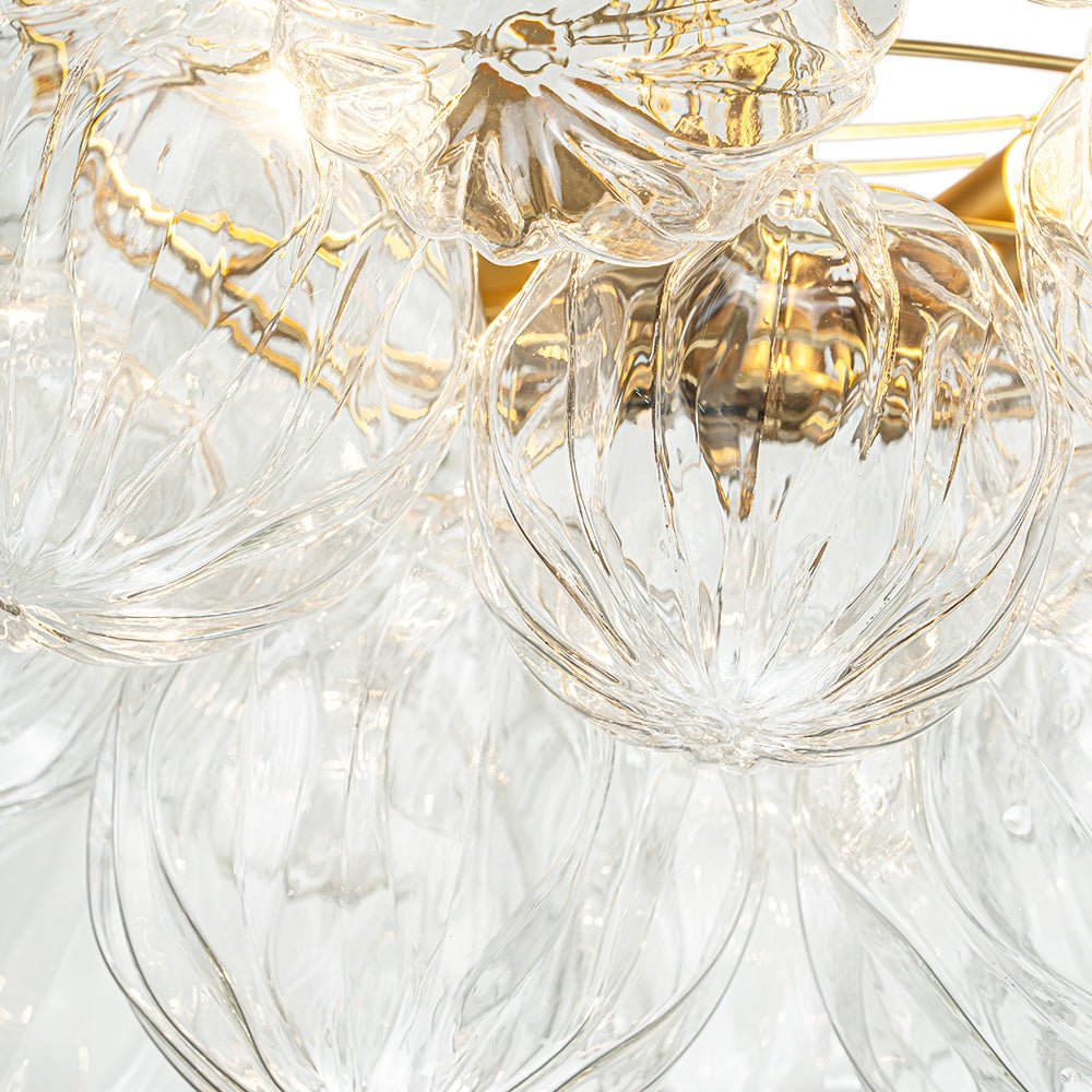 Modern Cluster Glass Bubble Sputnik Chandelier - LightfixturesUAE