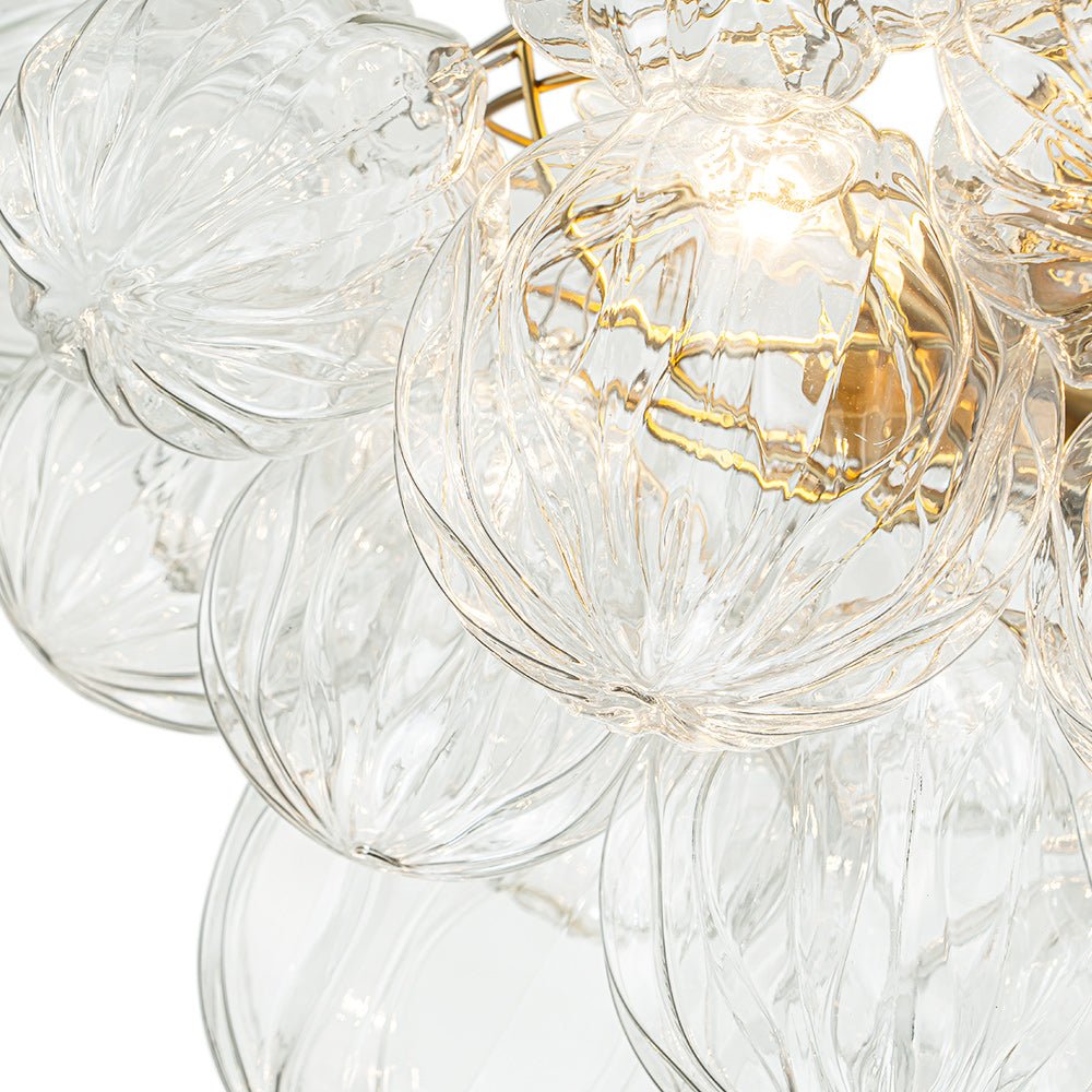 Modern Cluster Glass Bubble Sputnik Chandelier - LightfixturesUAE