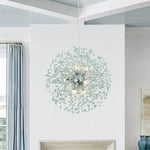 Modern Coastal Aqua Sea Firework 9 - Light Pendant Light - LightfixturesUAE