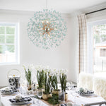 Modern Coastal Aqua Sea Firework 9 - Light Pendant Light - LightfixturesUAE