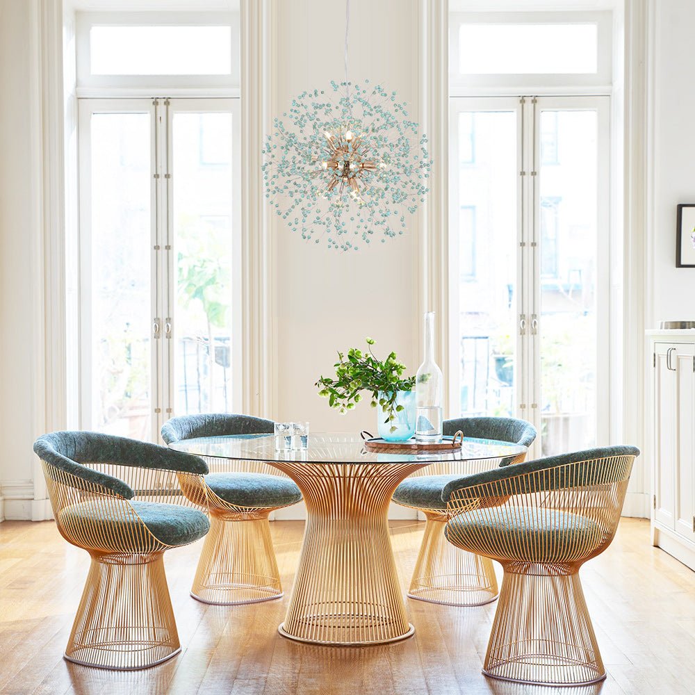 Modern Coastal Aqua Sea Firework 9 - Light Pendant Light - LightfixturesUAE