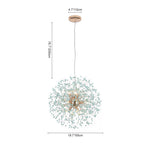 Modern Coastal Aqua Sea Firework 9 - Light Pendant Light - LightfixturesUAE
