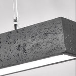 Modern Concrete LED Linear Pendant Light - LightfixturesUAE