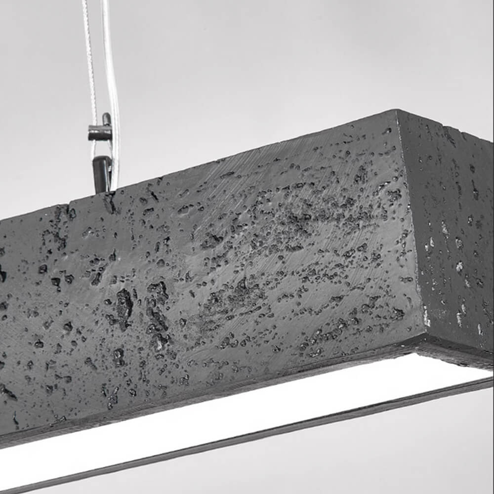 Modern Concrete LED Linear Pendant Light - LightfixturesUAE