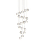 Modern Crystal Ball Staircase Pendant Light - LightfixturesUAE