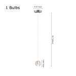 Modern Crystal Ball Staircase Pendant Light - LightfixturesUAE