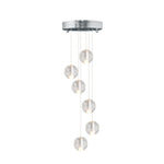 Modern Crystal Ball Staircase Pendant Light - LightfixturesUAE