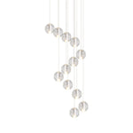 Modern Crystal Ball Staircase Pendant Light - LightfixturesUAE