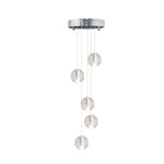 Modern Crystal Ball Staircase Pendant Light - LightfixturesUAE