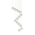 Modern Crystal Ball Staircase Pendant Light - LightfixturesUAE