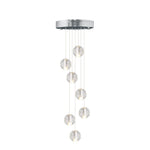 Modern Crystal Ball Staircase Pendant Light - LightfixturesUAE