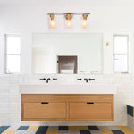Modern Cylinder Clear Glass Bathroom Vanity Light - LightfixturesUAE