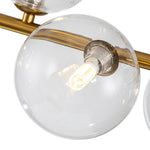Modern Design 6 - Light Linear Glass Globe Chandelier - LightfixturesUAE