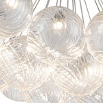 Modern Dimmable LED Cluster Glass Bubble Chandelier - LightfixturesUAE