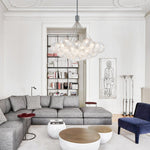 Modern Dimmable LED Cluster Glass Bubble Chandelier - LightfixturesUAE