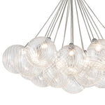 Modern Dimmable LED Cluster Glass Bubble Chandelier - LightfixturesUAE