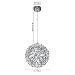 Modern Dimmable LED Sparkle Starry Chandelier - LightfixturesUAE