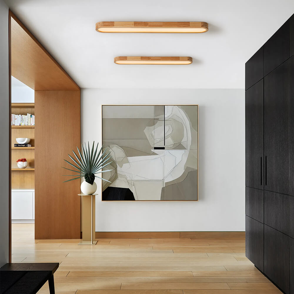Modern Dimmable Long Oval LED Ceiling Light - LightfixturesUAE