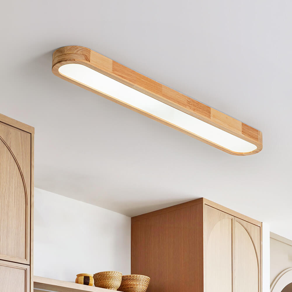 Modern Dimmable Long Oval LED Ceiling Light - LightfixturesUAE