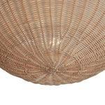 Modern Farmhouse 2 - Light Scallop Rattan Semi - Flush Mount - LightfixturesUAE