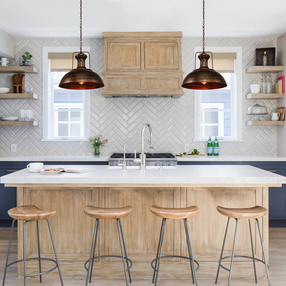 Modern Farmhouse Dome Pendant Lighting - LightfixturesUAE