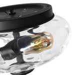 Modern Farmhouse Glass 2 - Light Flush Mount Ceiling Light - LightfixturesUAE