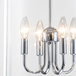 Modern Farmhouse Lantern Round Glass Chandelier - LightfixturesUAE