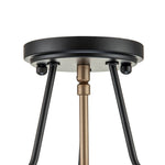 Modern Farmhouse Semi Flush Mount in Open Clear Glass - LightfixturesUAE