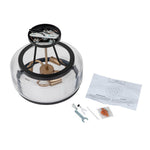 Modern Farmhouse Semi Flush Mount in Open Clear Glass - LightfixturesUAE