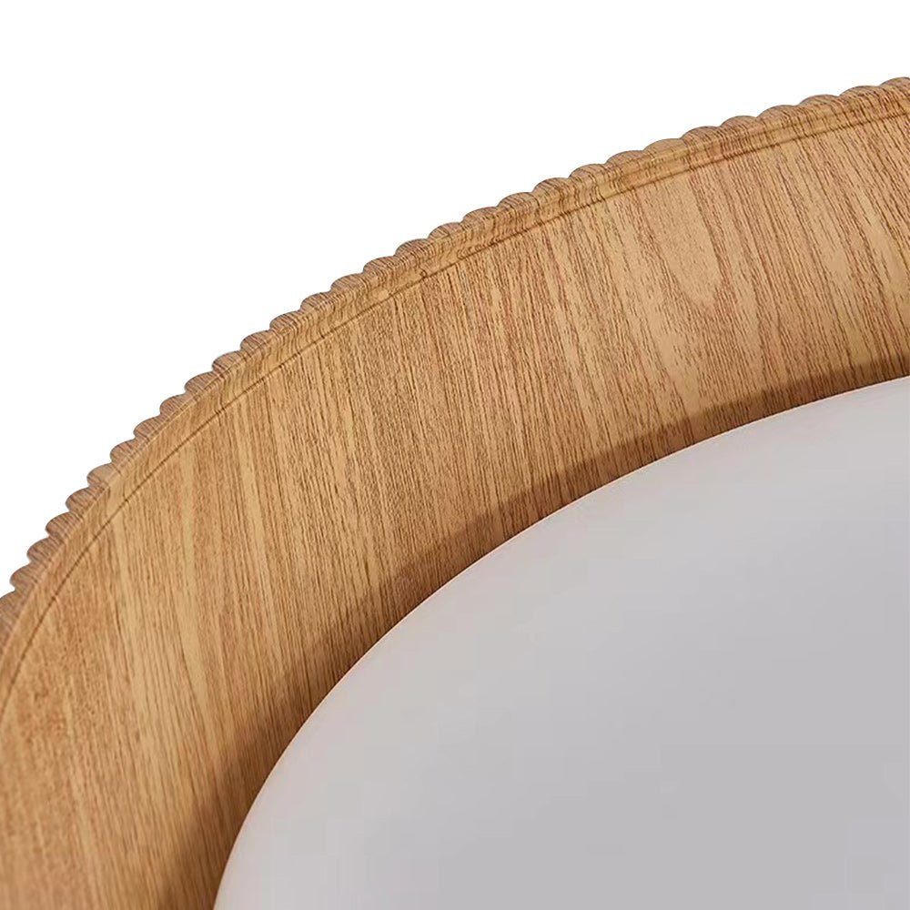 Modern Fluted Ribbed Round LED Flush Mount Ceiling Light - LightfixturesUAE