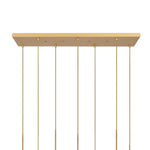 Modern Geometric 7 - Light Clear Glass Chandelier - LightfixturesUAE