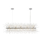 Modern Glam 15 - Light Starburst Dandelion Crystal Glass Linear Chandelier - LightfixturesUAE