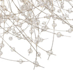 Modern Glam 15 - Light Starburst Dandelion Crystal Glass Linear Chandelier - LightfixturesUAE