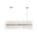 Modern Glam 15 - Light Starburst Dandelion Crystal Glass Linear Chandelier - LightfixturesUAE