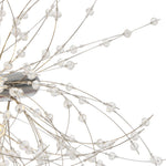 Modern Glam 15 - Light Starburst Dandelion Crystal Glass Linear Chandelier - LightfixturesUAE