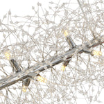 Modern Glam 15 - Light Starburst Dandelion Crystal Glass Linear Chandelier - LightfixturesUAE
