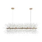 Modern Glam 15 - Light Starburst Dandelion Crystal Glass Linear Chandelier - LightfixturesUAE