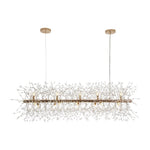 Modern Glam 15 - Light Starburst Dandelion Crystal Glass Linear Chandelier - LightfixturesUAE